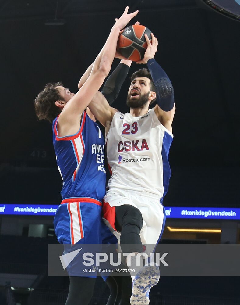 Turkey Basketball Euroleague Anadolu - CSKA