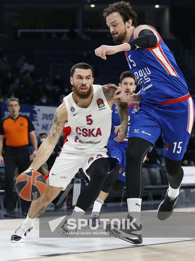 Turkey Basketball Euroleague Anadolu - CSKA