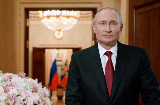 Russia Putin Women's Day