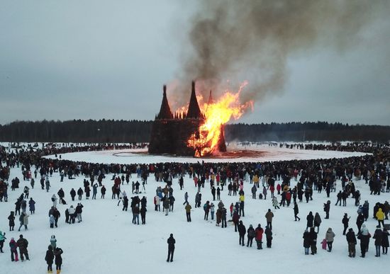 Russia Maslenitsa Celebration