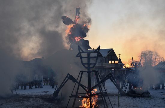 Russia Maslenitsa Celebration