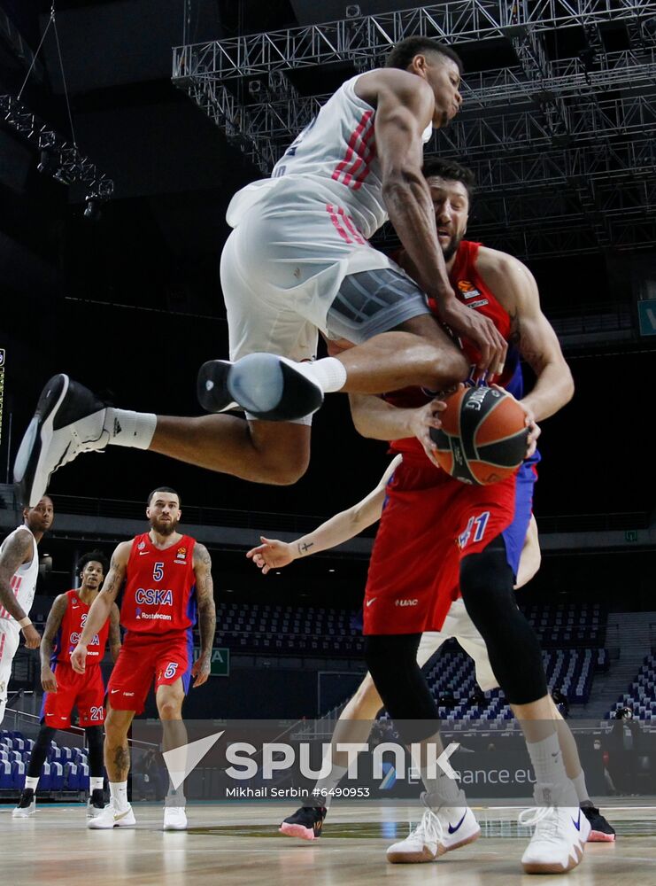 Spain Basketball Euroleague Real - CSKA