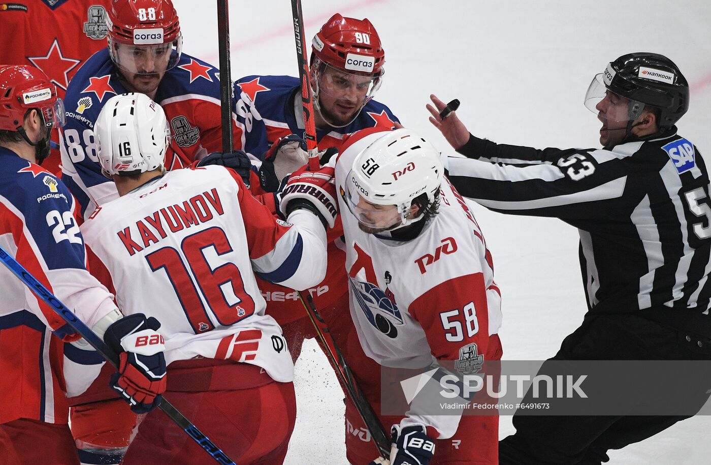 Russia Ice Hockey CSKA - Lokomotiv