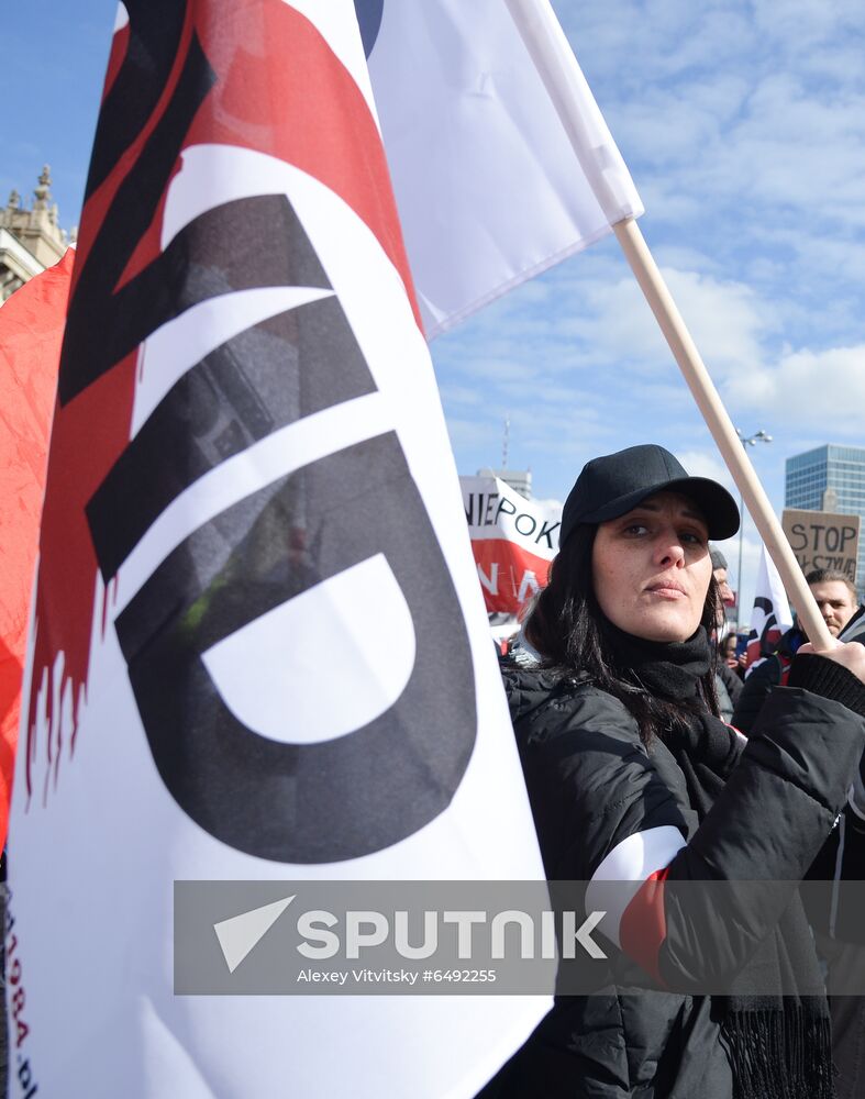 Poland Coronavirus Lockdown Protest