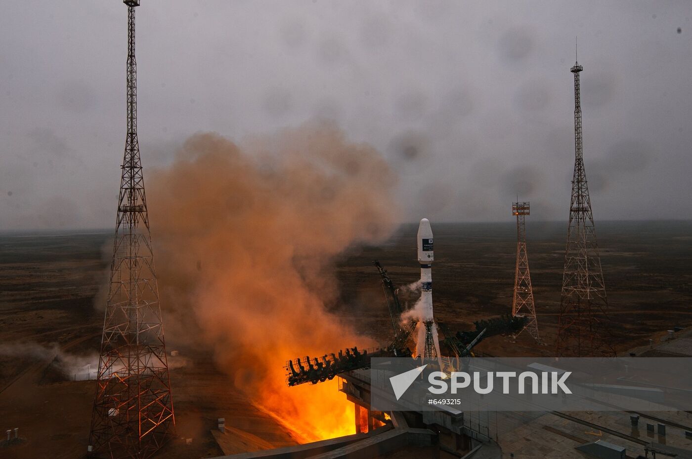 Kazakhstan Russia Space CAS500-1 Satellite Launch