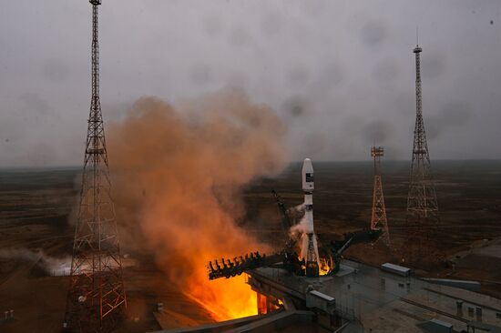 Kazakhstan Russia Space CAS500-1 Satellite Launch