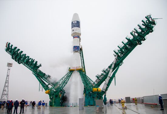 Kazakhstan Russia Space CAS500-1 Satellite Launch