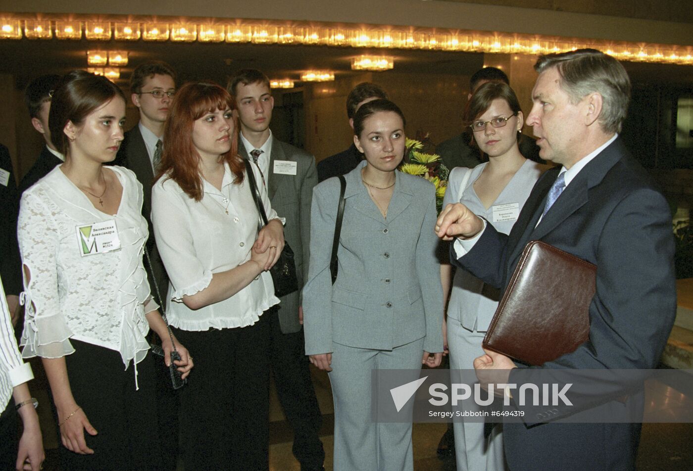 Meeting with graduates of Moscow schools at Russian Government House