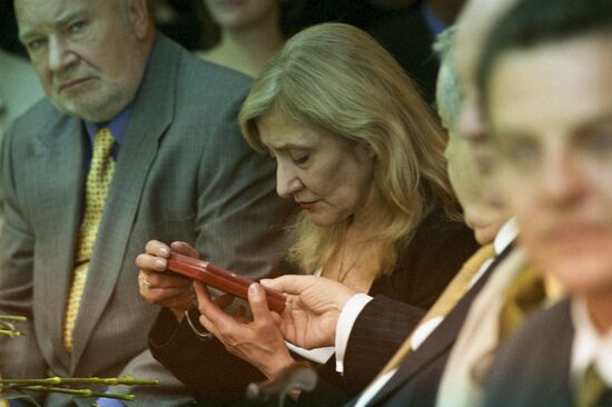 Award ceremony for Russian cultural workers