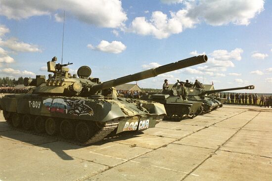 Tankman Day military festival