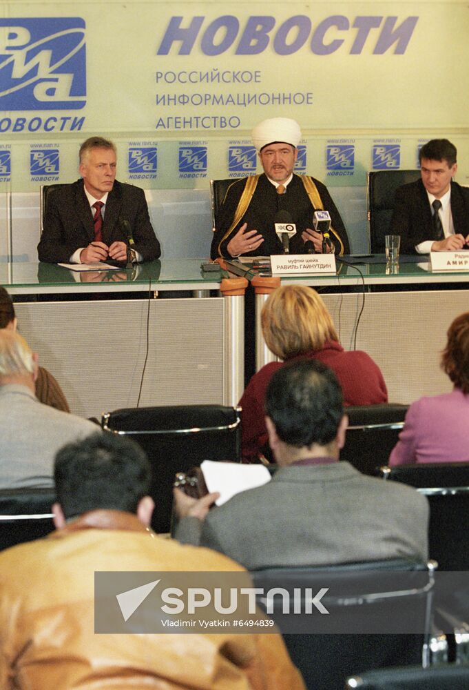 News conference at RIA Novosti