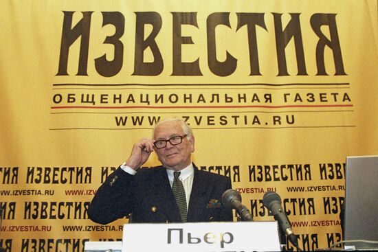 French fashion designer Pierre Cardin