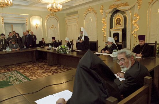 Patriarch Alexis II of Moscow and All Russia meets with religious leaders of the Caucasus