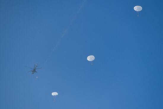 Russia Military Parachute Jumping Training 