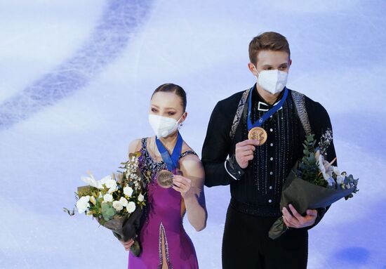 Sweden Figure Skating Worlds Pairs Awarding Ceremony