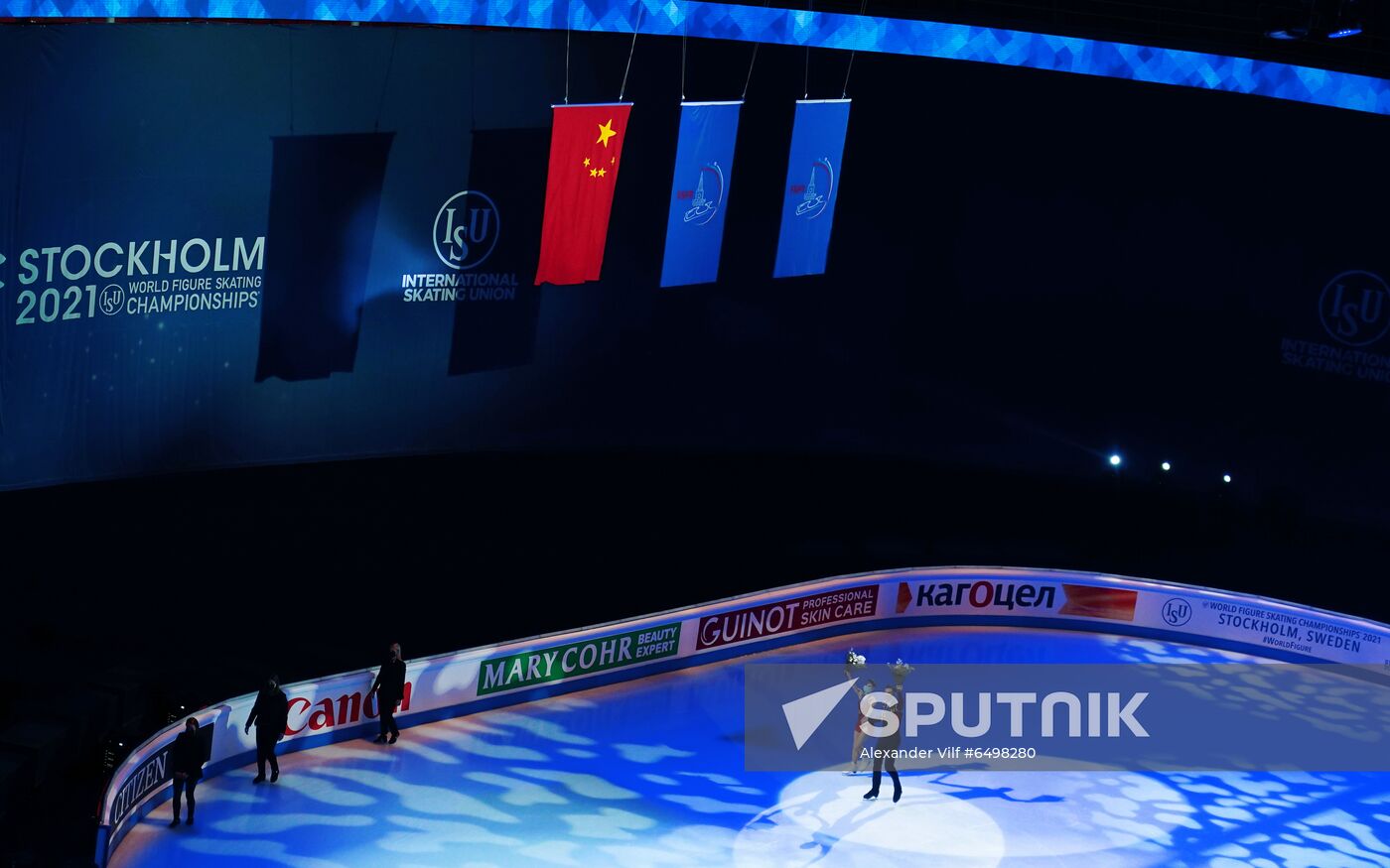 Sweden Figure Skating Worlds Pairs Awarding Ceremony