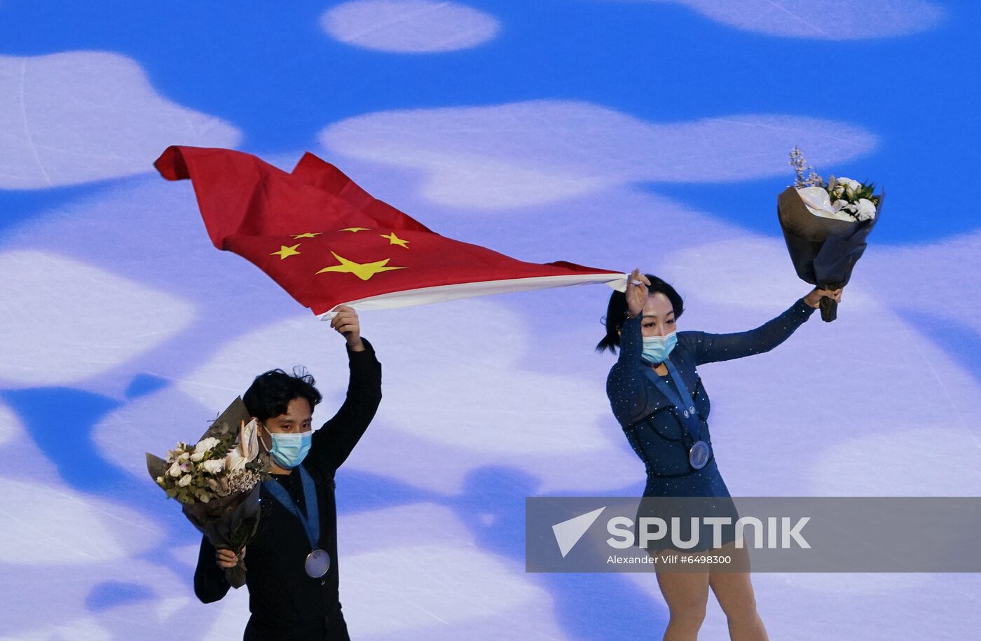 Sweden Figure Skating Worlds Pairs Awarding Ceremony