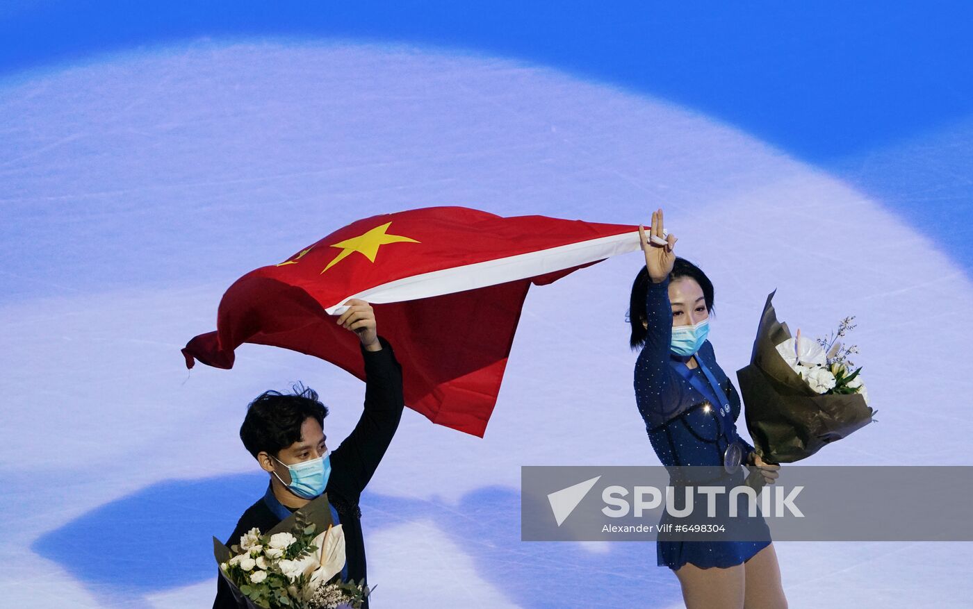 Sweden Figure Skating Worlds Pairs Awarding Ceremony