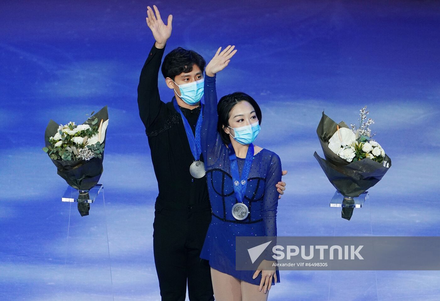 Sweden Figure Skating Worlds Pairs Awarding Ceremony