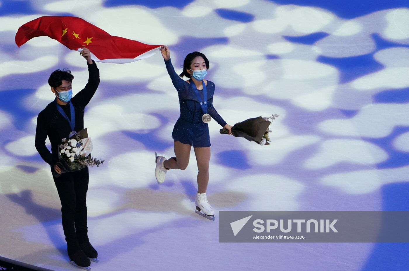 Sweden Figure Skating Worlds Pairs Awarding Ceremony