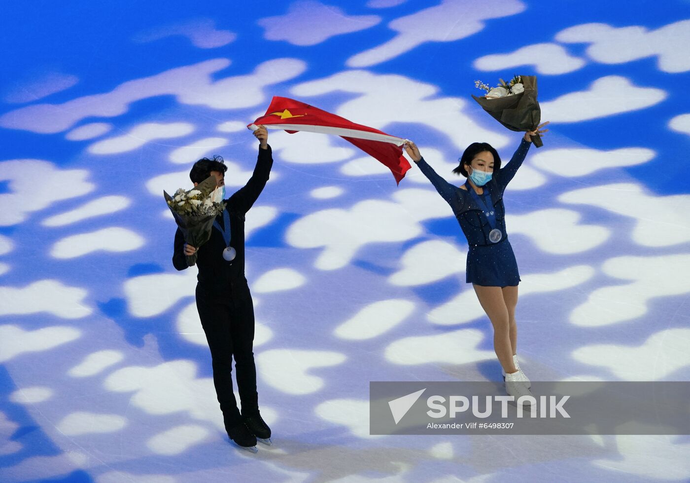 Sweden Figure Skating Worlds Pairs Awarding Ceremony