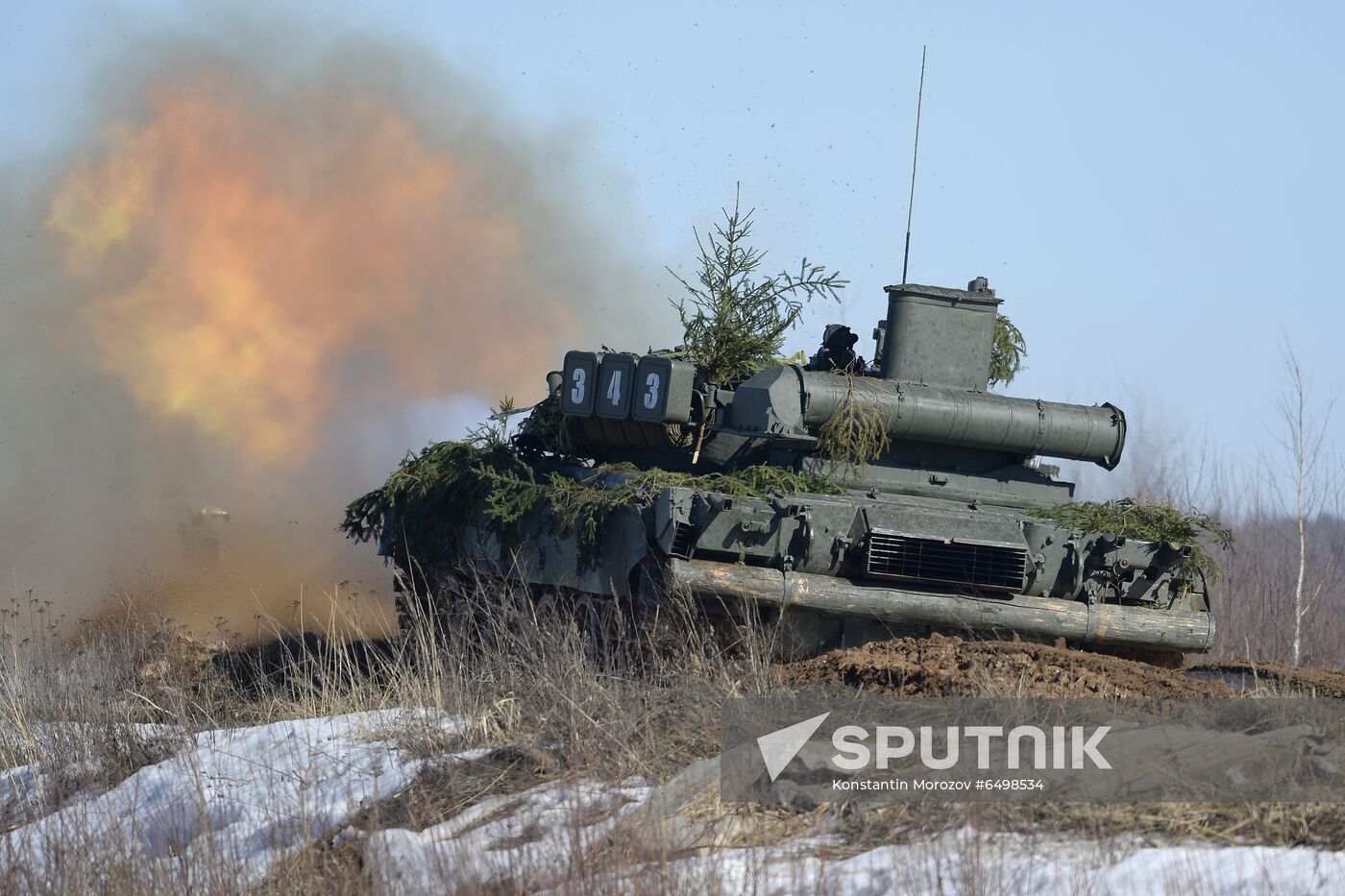 Russia Tank Division Exercises