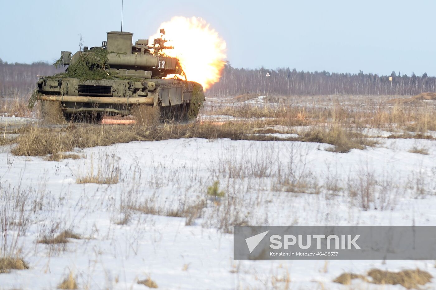 Russia Tank Division Exercises