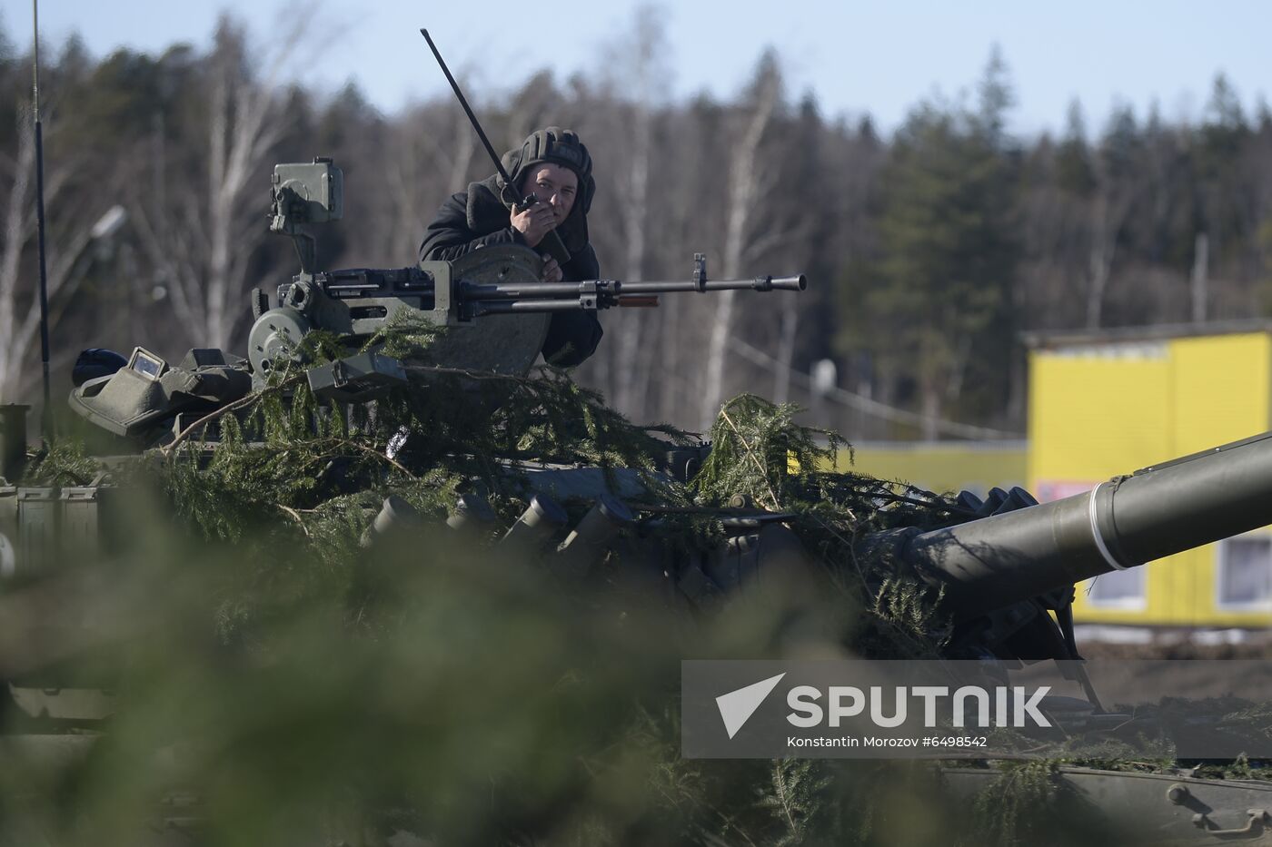 Russia Tank Division Exercises