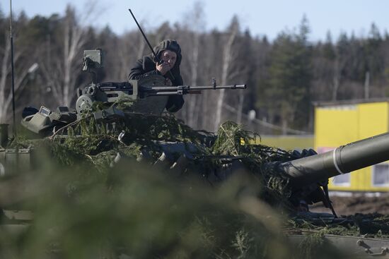 Russia Tank Division Exercises