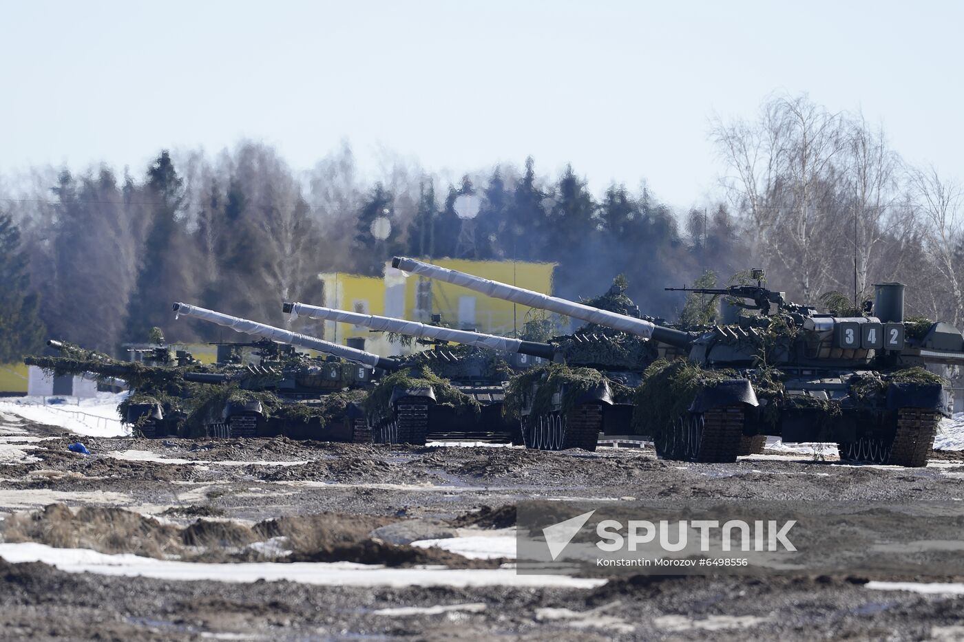 Russia Tank Division Exercises