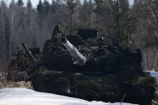 Russia Tank Division Exercises