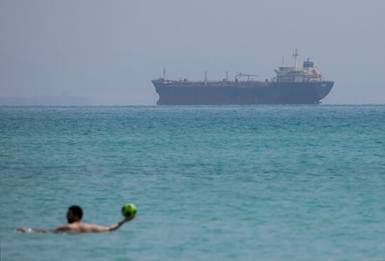 Egypt Suez Canal Traffic Blockade