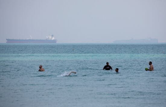 Egypt Suez Canal Traffic Blockade