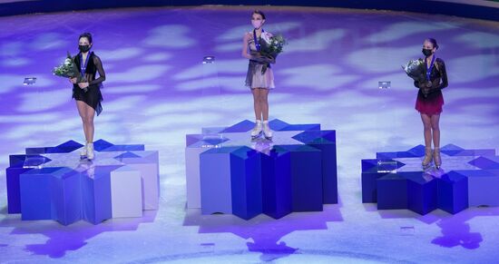 Sweden Figure Skating Worlds Ladies Awarding Ceremony