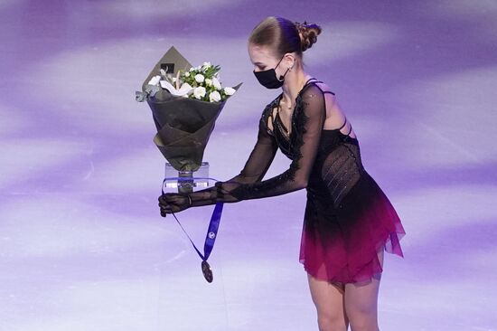Sweden Figure Skating Worlds Ladies Awarding Ceremony