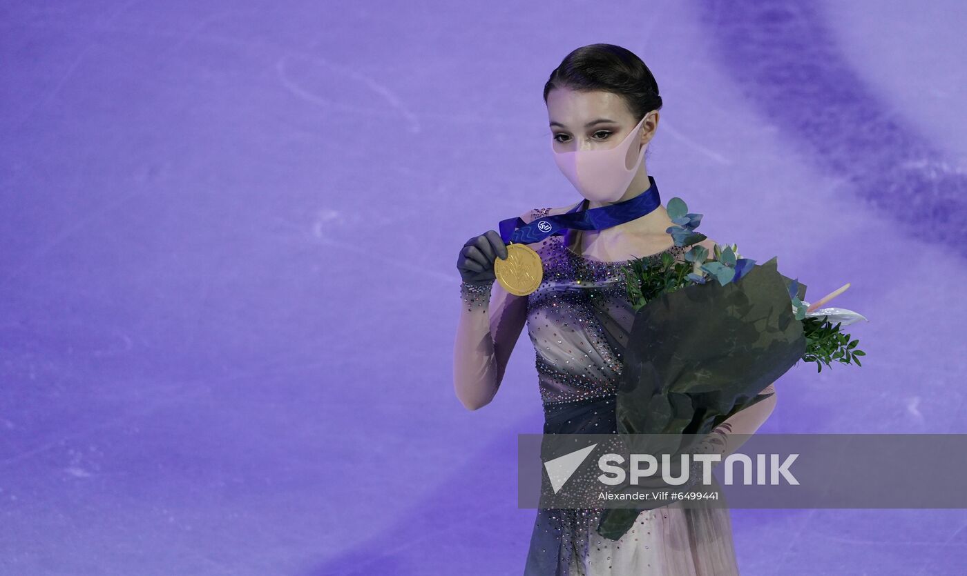 Sweden Figure Skating Worlds Ladies Awarding Ceremony