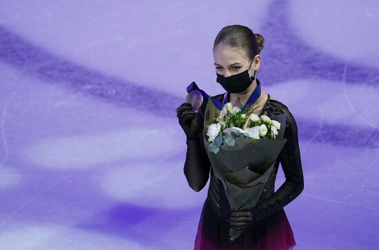 Sweden Figure Skating Worlds Ladies Awarding Ceremony