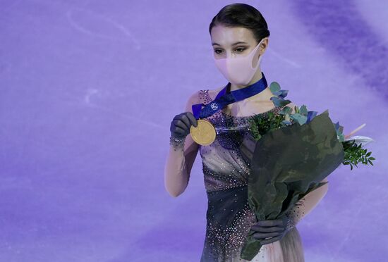 Sweden Figure Skating Worlds Ladies Awarding Ceremony