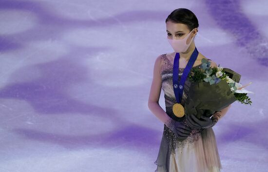 Sweden Figure Skating Worlds Ladies Awarding Ceremony