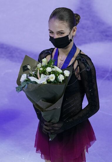 Sweden Figure Skating Worlds Ladies Awarding Ceremony