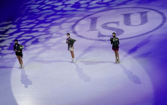 Sweden Figure Skating Worlds Ladies Awarding Ceremony