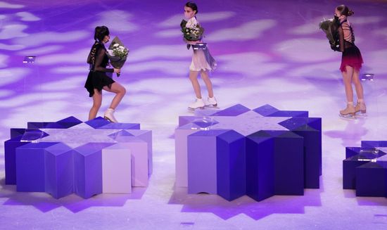 Sweden Figure Skating Worlds Ladies Awarding Ceremony