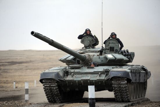 Russia Army Games Tank Biathlon Qualification