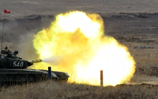 Russia Army Games Tank Biathlon Qualification