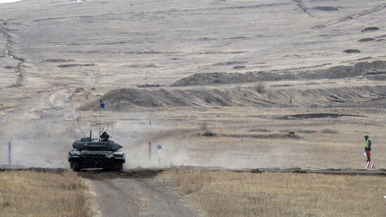 Russia Army Games Tank Biathlon Qualification