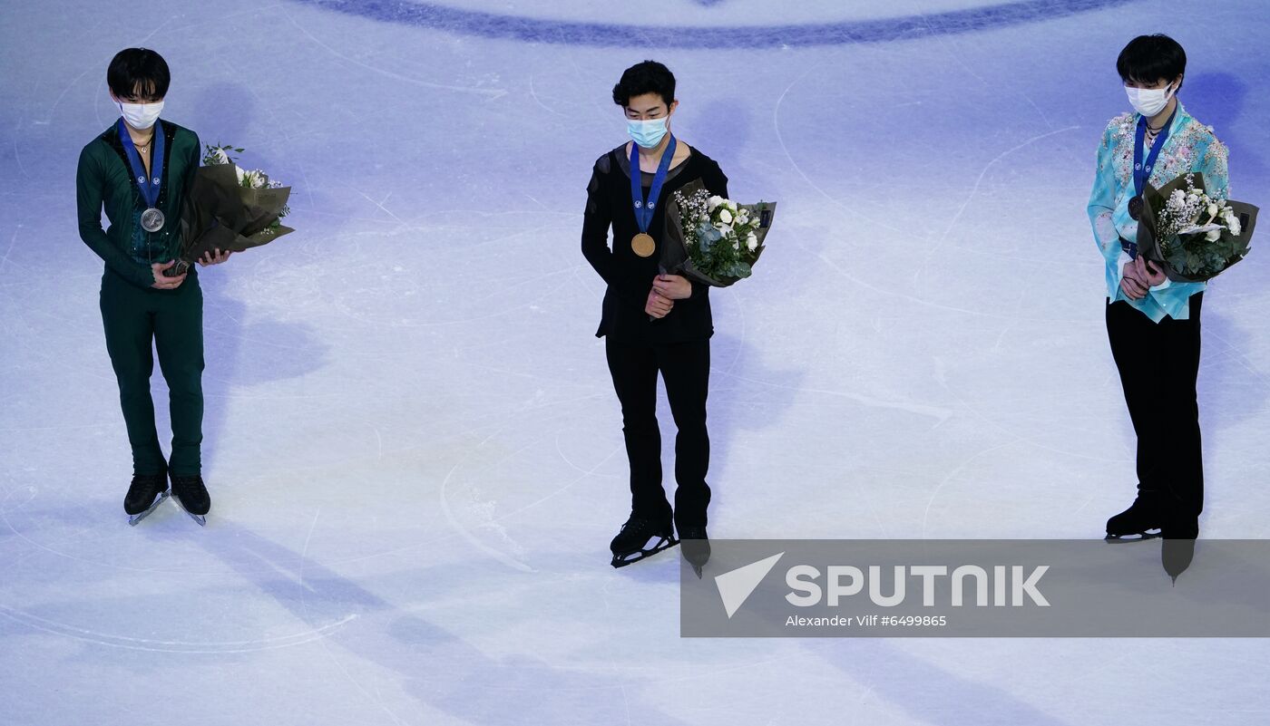 Sweden Figure Skating Worlds Men Awarding Ceremony