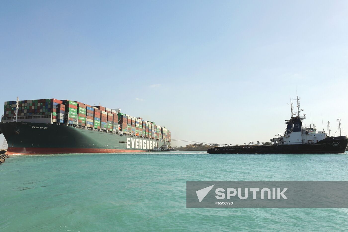 Egypt Suez Canal Traffic Blockade