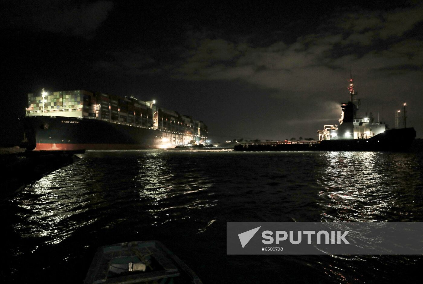 Egypt Suez Canal Traffic Blockade