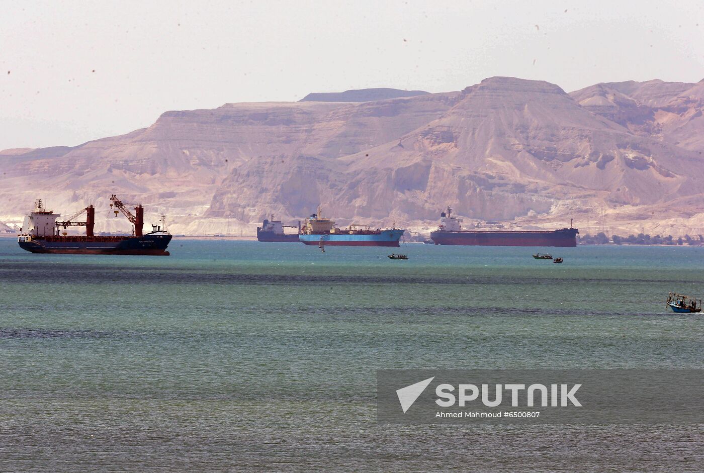 Egypt Suez Canal Traffic Blockade