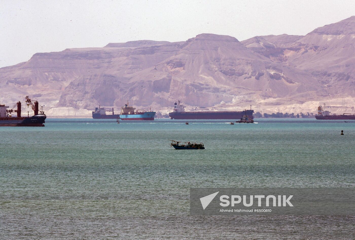 Egypt Suez Canal Traffic Blockade